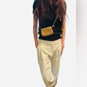 Gucci mini brown leather pouch